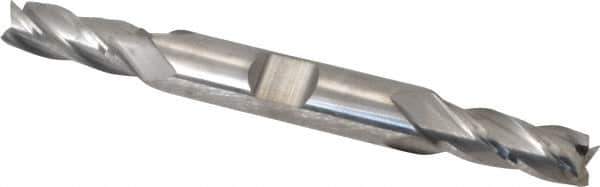 Niagara Cutter - 5/16", 3/4" LOC, 3/8" Shank Diam, 3-1/2" OAL, 4 Flute, Solid Carbide Square End Mill - Double End, Uncoated, Spiral Flute, 30° Helix, Centercutting, Right Hand Cut, Right Hand Flute, Series CD430 - Eagle Tool & Supply