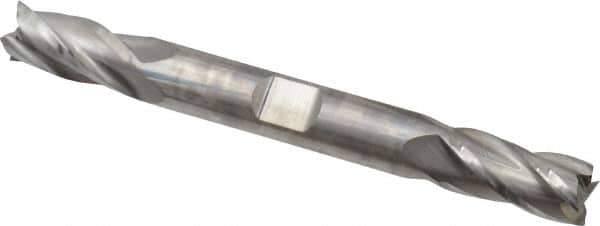 Niagara Cutter - 3/8", 3/4" LOC, 3/8" Shank Diam, 3-1/2" OAL, 4 Flute, Solid Carbide Square End Mill - Double End, Uncoated, Spiral Flute, 30° Helix, Centercutting, Right Hand Cut, Right Hand Flute, Series CD430 - Eagle Tool & Supply