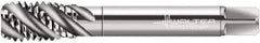 Walter-Prototyp - 3/4-10 UNC 4 Flute 2B Modified Bottoming Spiral Flute Tap - Cobalt, Bright Finish, 4-1/4" OAL, Right Hand Flute, Right Hand Thread, Series A22567 - Eagle Tool & Supply