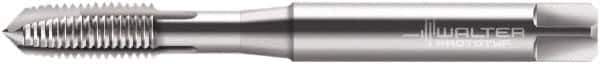 Walter-Prototyp - M10x1.00 Metric Fine, 3 Flute, Bright Finish, Cobalt Spiral Point Tap - Plug Chamfer, Right Hand Thread, 90mm OAL, 20mm Thread Length, 10mm Shank Diam, 6H Class of Fit, Series P21210 - Exact Industrial Supply