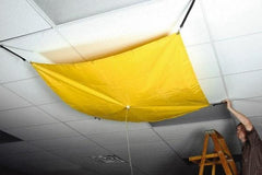 UltraTech - 80" Diam, Square Roof Leak Diverter - 20' Long x 20' Wide x 10 mil Thick, Yellow - Eagle Tool & Supply