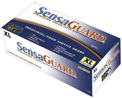 MCR Safety - Size L, 5 mil, Industrial Grade, Powder Free Latex Disposable Gloves - Clear, Smooth Beaded Rolled Cuffs, FDA Approved, Ambidextrous - Eagle Tool & Supply