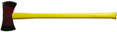 NUPLA - 3-1/2 Lb Head Double Bit Axe - 36" OAL, Fiberglass Ergo Dual Component Handle - Eagle Tool & Supply