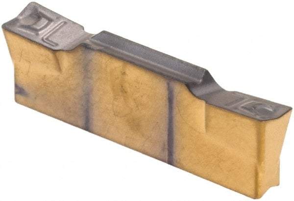 Iscar - 3003HFPL Grade IC808, 3mm Cutting Width Carbide Grooving Insert - 1.5mm Max Depth of Cut, Left Hand, 0.3mm Corner Radius, TiAlN Finish - Eagle Tool & Supply