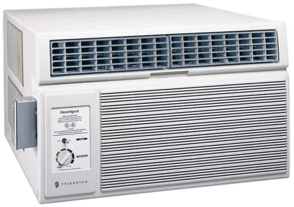 Friedrich - 14,500/14,000 BTU, 230/208 Volt Window Air Conditioner - 6.9/7.4 Amp Rating, 9.7 EER Rating, 15 Min Circuit Amperage, 25" Wide x 27-3/8" Deep x 15" High - Eagle Tool & Supply