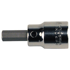 Hex Metric Bit Socket 3/8″ Square Drive with 1/4″ Replaceable Hex Bit 5 mm × 42 mm Overall Length - Eagle Tool & Supply
