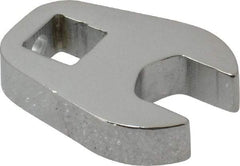 Proto - 12mm 3/8" Drive Chrome Crowfoot Wrench - 1-3/32" Head Diam x 1/4" Head Thickness, 1-15/32" OAL - Eagle Tool & Supply