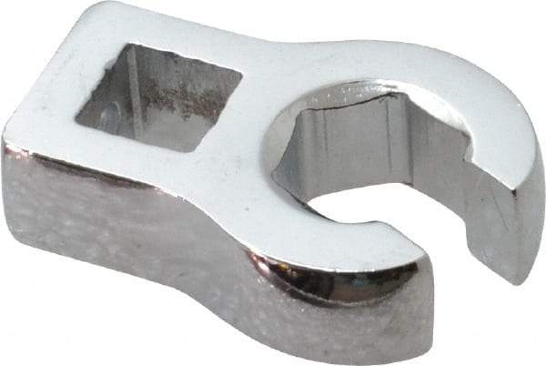 Proto - 13mm 6 Point 3/8" Drive Chrome Flare Nut Crowfoot Wrench - 1-3/32" Head Diam x 1/4" Head Thickness, 1-9/16" OAL - Eagle Tool & Supply