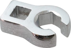 Proto - 13mm 6 Point 3/8" Drive Chrome Flare Nut Crowfoot Wrench - 1-3/32" Head Diam x 1/4" Head Thickness, 1-9/16" OAL - Eagle Tool & Supply