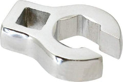 Proto - 15mm 6 Point 3/8" Drive Chrome Flare Nut Crowfoot Wrench - 1-11/32" Head Diam x 1/4" Head Thickness, 1-11/16" OAL - Eagle Tool & Supply