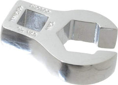 Proto - 17mm 6 Point 3/8" Drive Chrome Flare Nut Crowfoot Wrench - 2-29/32" Head Diam x 1/4" Head Thickness, 1-3/4" OAL - Eagle Tool & Supply