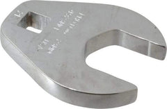 Proto - 23mm 3/8" Drive Chrome Crowfoot Wrench - 2-1/32" Head Diam x 1/4" Head Thickness, 2-11/32" OAL - Eagle Tool & Supply