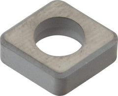 Kennametal - 1/2" Inscribed Circle, Diamond (Shape) Turning Shim for Indexables - Ceramic, 0.187" Thick, Negative Rake - Eagle Tool & Supply