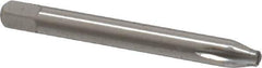 Cleveland - M2x0.40 Metric Coarse 6H 3 Flute Bright Finish High Speed Steel Straight Flute Standard Hand Tap - Taper, Right Hand Thread, 44.45mm OAL, 0.44" Thread Length, D3 Limit, Oversize - Eagle Tool & Supply