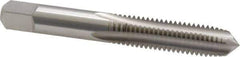 Cleveland - M10x1.50 Metric Coarse 6H 4 Flute Bright Finish High Speed Steel Straight Flute Standard Hand Tap - Plug, Right Hand Thread, 2.938" OAL, 31.75mm Thread Length, D6 Limit, Oversize - Eagle Tool & Supply