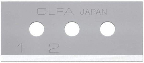 Olfa - 10 Piece Steel Safety Blade - 40mm OAL - Eagle Tool & Supply