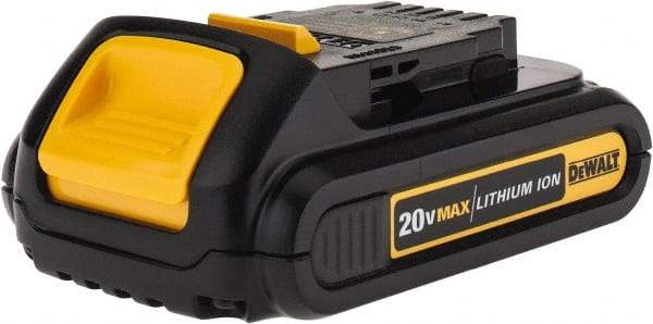 DeWALT - 20 Volt Lithium-Ion Power Tool Battery - 1.5 Ahr Capacity, 1/2 hr Charge Time, Series 20V Max - Eagle Tool & Supply