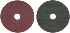 3M - 5" Diam 7/8" Hole 80 Grit Fiber Disc - Medium Grade, Ceramic, 12,000 Max RPM, Series 982C - Eagle Tool & Supply