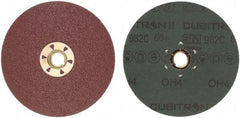 3M - 5" Diam 5/8-11 Threaded Hole 60 Grit Fiber Disc - Medium Grade, Ceramic, 12,000 Max RPM, Series 982C - Eagle Tool & Supply