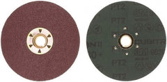3M - 4-1/2" Diam 5/8-11 Threaded Hole 80 Grit Fiber Disc - Medium Grade, Ceramic, 13,300 Max RPM, Series 982C - Eagle Tool & Supply