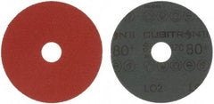 3M - 4-1/2" Diam 7/8" Hole 80 Grit Fiber Disc - Medium Grade, Ceramic, 13,300 Max RPM, Series 987C - Eagle Tool & Supply