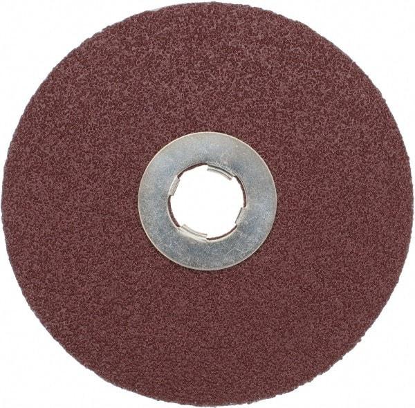 3M - 5" Diam 5/8-11 Threaded Hole 60 Grit Fiber Disc - Medium Grade, Ceramic, 12,000 Max RPM, Series 982C - Eagle Tool & Supply
