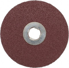 3M - 5" Diam 5/8-11 Threaded Hole 60 Grit Fiber Disc - Medium Grade, Ceramic, 12,000 Max RPM, Series 982C - Eagle Tool & Supply