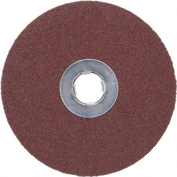 3M - 5" Diam 5/8-11 Threaded Hole 80 Grit Fiber Disc - Medium Grade, Ceramic, 12,000 Max RPM, Series 982C - Eagle Tool & Supply