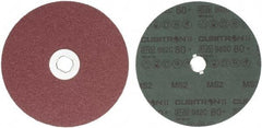 3M - 7" Diam 5/8-11 Threaded Hole 80 Grit Fiber Disc - Medium Grade, Ceramic, 8,600 Max RPM, Series 982C - Eagle Tool & Supply