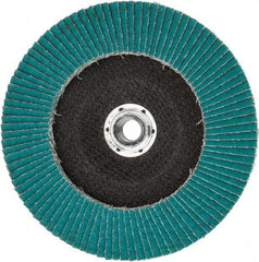 3M - 40 Grit, 7" Disc Diam, 5/8-11 Center Hole, Type 29 Zirconia Alumina Flap Disc - 8,600 Max RPM, Cloth Backing, Arbor Attaching System, Coated - Eagle Tool & Supply