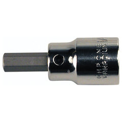 Hex Inch Bit Socket 3/8″ Square Drive with 1/4″ Replaceable Hex Bit 7/32″ × 42 mm Overall Length - Eagle Tool & Supply