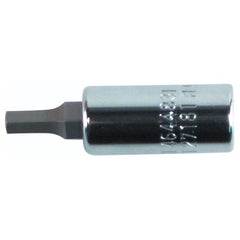 Hex Inch Bit Socket 1/4″ Square Drive with 1/4″ Replaceable Hex Bit 3/16″ × 38 mm Overall Length - Eagle Tool & Supply