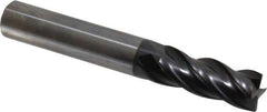 OSG - 1/2", 4 Flute, Single End, Solid Carbide, 0.015" Corner Radius End Mill - 3-1/2" OAL, 35° Helix, Right Hand Flute, 1-1/4" LOC, Right Hand Cut - Eagle Tool & Supply