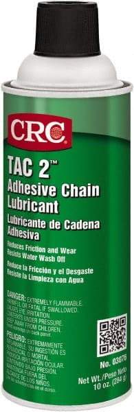 CRC - 16 oz Aerosol Adhesive Chain & Cable Lubricant - Blue, 350°F - Eagle Tool & Supply