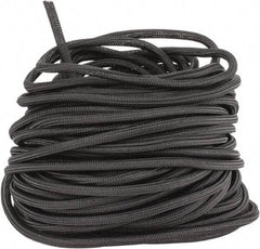 Techflex - Black Braided Cable Sleeve - 200' Coil Length, -103 to 257°F - Eagle Tool & Supply