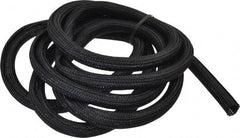 Techflex - Black Braided Cable Sleeve - 10' Coil Length, -103 to 257°F - Eagle Tool & Supply