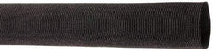 Techflex - 0.83" ID Black Woven Sleeving for Hoses - 50' Long, -50 to 248°F - Eagle Tool & Supply