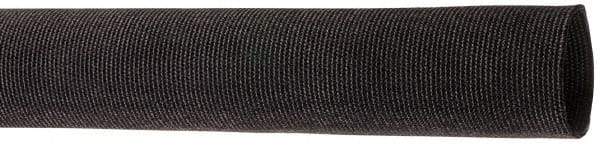 Techflex - 1.13" ID Black Woven Sleeving for Hoses - 50' Long, -50 to 248°F - Eagle Tool & Supply