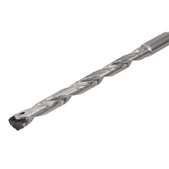 Replaceable Tip Drill: 6.5 to 6.9 mm Drill Dia, 79.18 mm Max Depth, 8 mm Straight-Cylindrical Shank Uses ICP Inserts, 126.3 mm OAL, Through Coolant