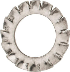Value Collection - M10 Screw, 10.5mm ID, Stainless Steel External Tooth Lock Washer - 18mm OD, Uncoated, Grade 316 & Austenitic A4 - Eagle Tool & Supply