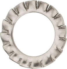 Value Collection - M12 Screw, 13mm ID, Stainless Steel External Tooth Lock Washer - 20.5mm OD, Uncoated, Grade 316 & Austenitic A4 - Eagle Tool & Supply
