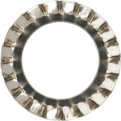 Value Collection - M18 Screw, 19mm ID, Stainless Steel External Tooth Lock Washer - 30mm OD, Uncoated, Grade 316 & Austenitic A4 - Eagle Tool & Supply