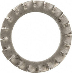 Value Collection - M24 Screw, 25mm ID, Stainless Steel External Tooth Lock Washer - 38mm OD, Uncoated, Grade 316 & Austenitic A4 - Eagle Tool & Supply