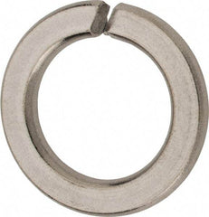 Value Collection - M18, 18.2mm ID, 29.4mm OD, 3.5mm Thick Split Lock Washer - 316 Austenitic Grade A4 Stainless Steel, Uncoated, 18.2mm Min ID, 19mm Max ID, 29.4mm Max OD - Eagle Tool & Supply