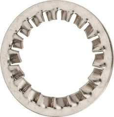 Value Collection - M30 Screw, 31mm ID, Stainless Steel Internal Tooth Lock Washer - 48mm OD, Uncoated, Grade 316 & Austenitic A4 - Eagle Tool & Supply