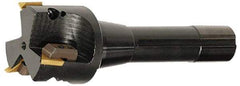APT - 1-1/4" Cut Diam, 0.65" Max Depth of Cut, 5-11/16" OAL, Indexable Square Shoulder End Mill - TPC 32..., TPG 32., TPU 32. Inserts, CAT 40 Taper Shank, 90° Lead Angle, Series Tri-Dex - Eagle Tool & Supply