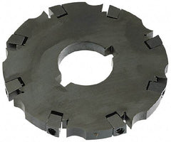 APT - Arbor Hole Connection, 0.765" Cutting Width, 1-7/8" Depth of Cut, 8" Cutter Diam, 1-1/2" Hole Diam, 16 Tooth Indexable Slotting Cutter - SM81 Toolholder, CTA 4 Insert - Eagle Tool & Supply