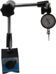 Mitutoyo - Dial Indicator & Base Kit - 2" Base Length x 2-1/4" Base Width x 2-1/4" Base Height - Eagle Tool & Supply