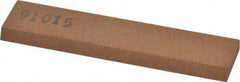 Made in USA - 3-1/2" Long x 3/4" Wide x 3/16" Thick, Aluminum Oxide Sharpening Stone - Rectangle, Medium Grade - Eagle Tool & Supply