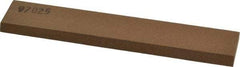 Made in USA - 6" Long x 1" Wide x 1/4" Thick, Aluminum Oxide Sharpening Stone - Rectangle, Medium Grade - Eagle Tool & Supply